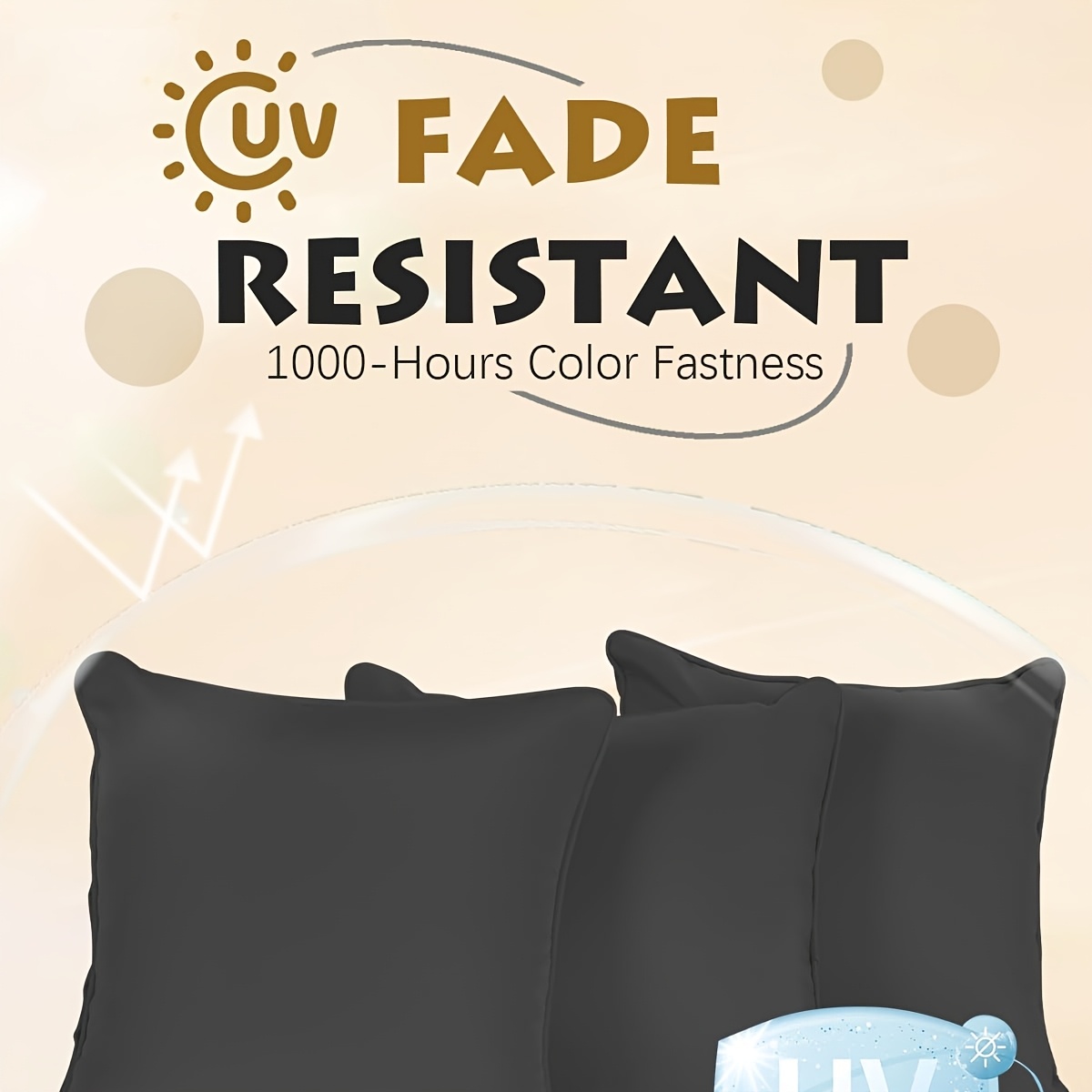 Replacement Sun Bed Cushion, Outdoor Round Daybed Cushion with Weather Resistant And Fade-Resistant Cover, Patio Furniture Seat