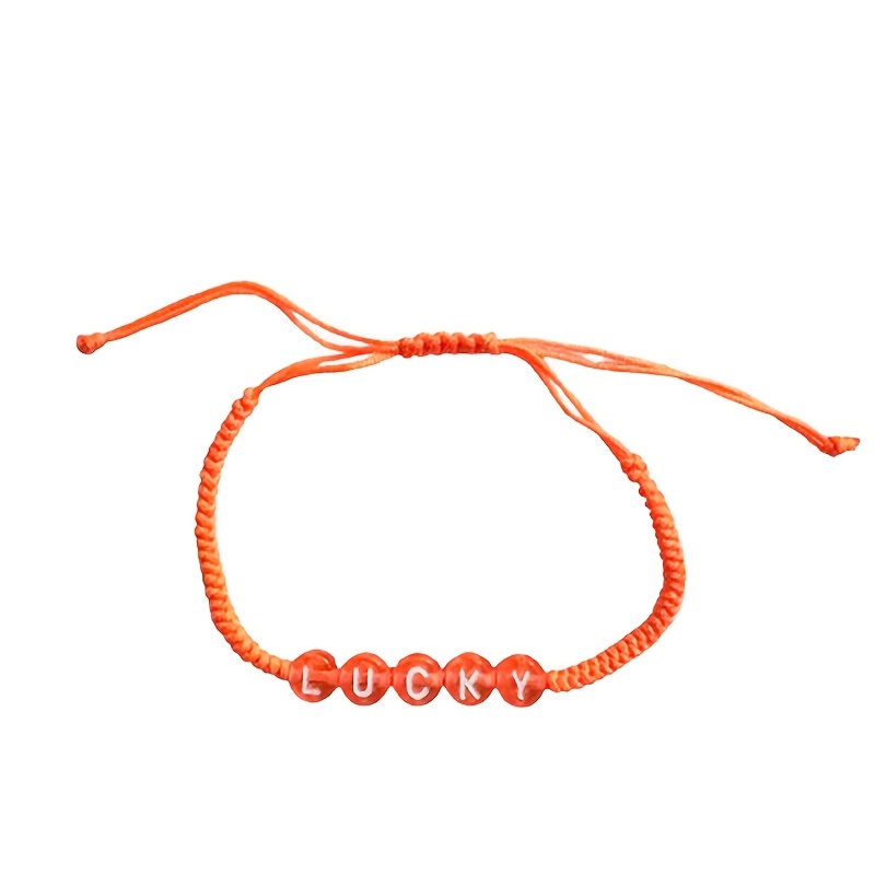 Custom Simple Personalized Bracelet with Transparent Letter Beads
