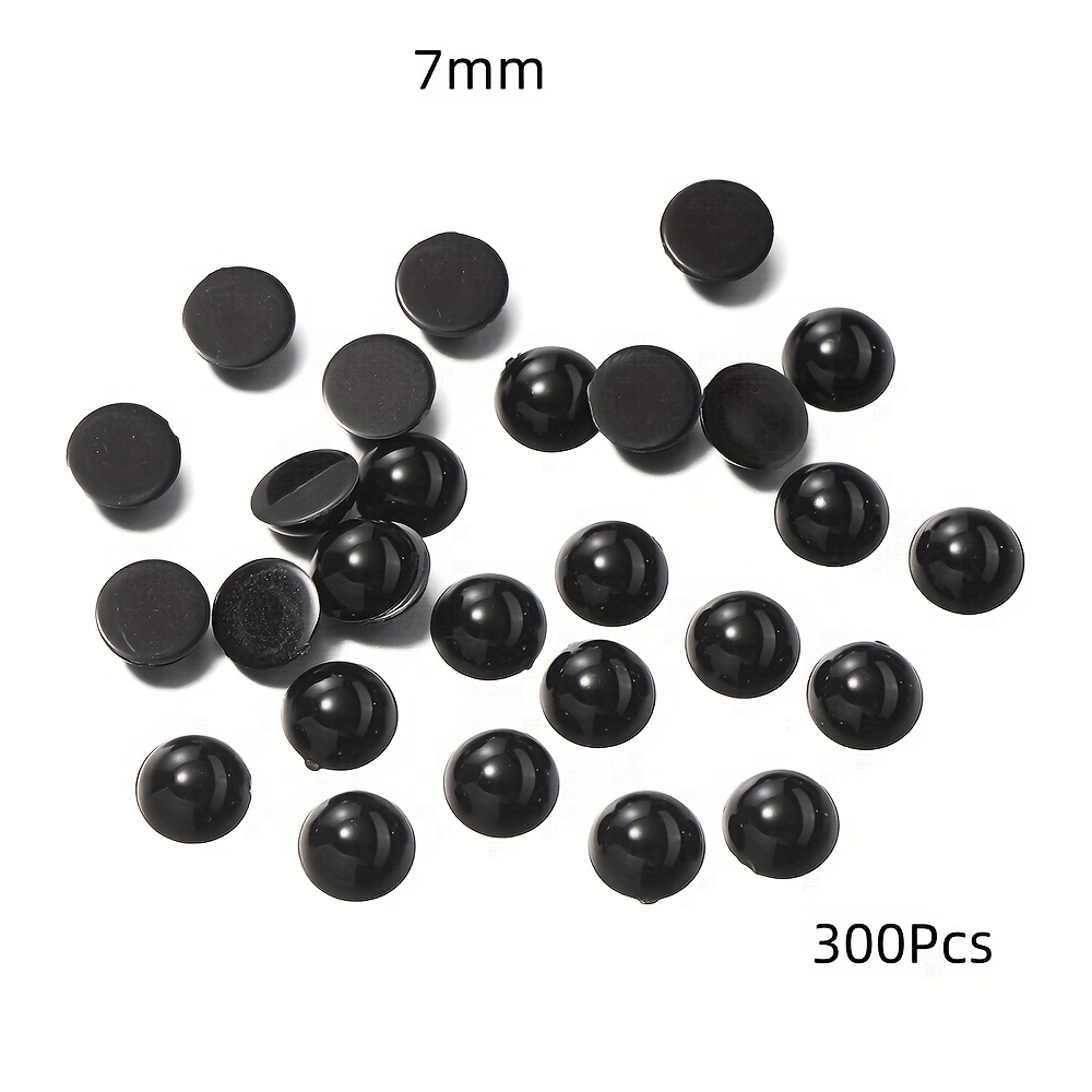 2d Flat - 300/500/1000pcs 3-8mm Half Round Flat Back Beads Loose Cabochons For Crafts Necklaces Bracelets Dress Nail Art Decorations Beads And Bead Assortments