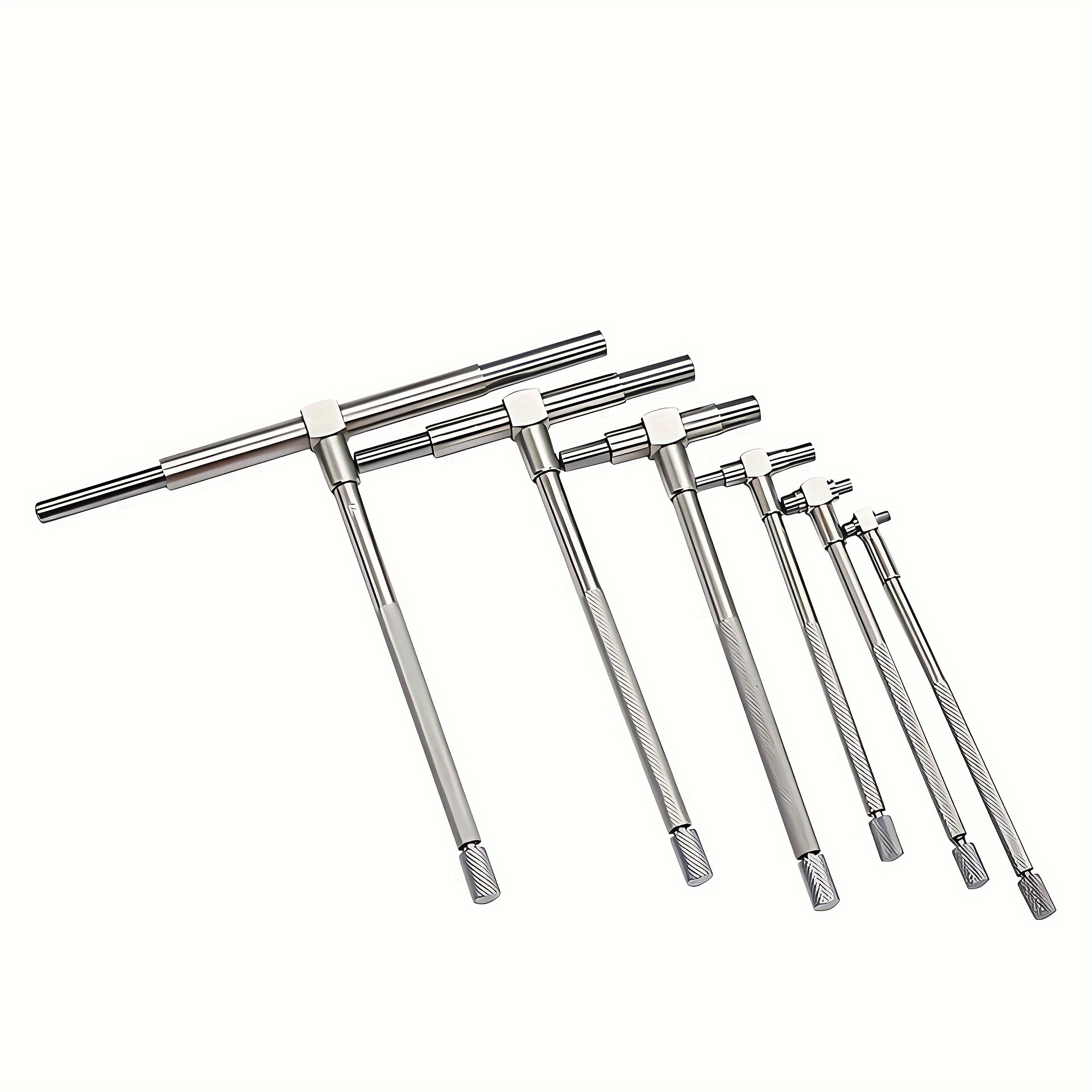 

6pcs Stainless Steel Telescopic Gauges - Precision Measurement, 8-150mm Range, Black Bag Included, Material, For Industrial Use / Machine Tool Inspection, Professionals & Hobbyists