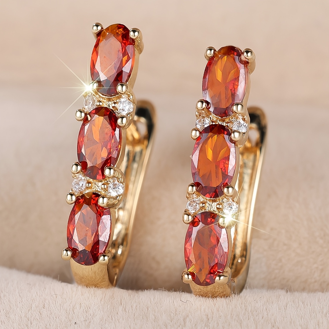 TEMU 1 Pair Of Vintage Elegant Women's Round Hoop Earrings, Multi-functional Accessory For Self-use And Gifting