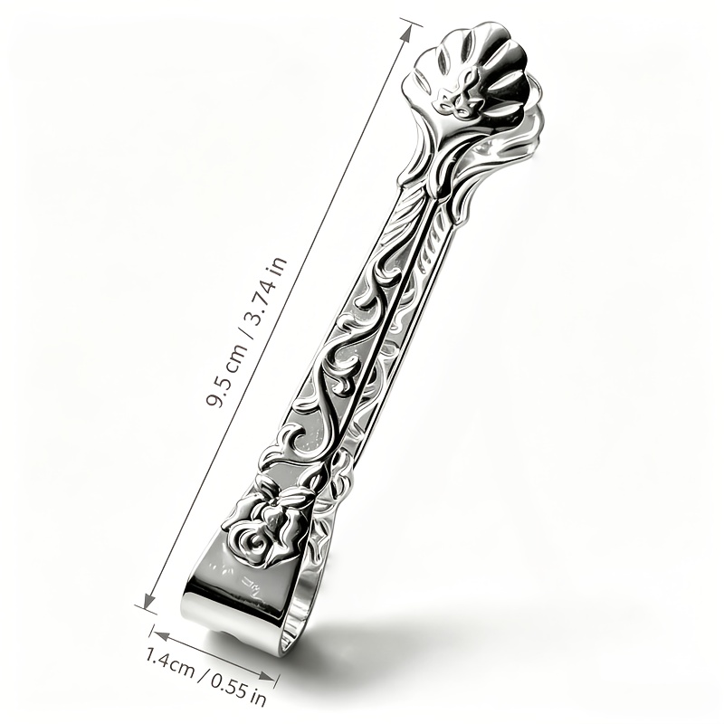 TEMU Light Luxury Carved Incense Tongs, Matte Black, Silvery, Golden, 3 Colors Metal Ash Tweezer, Zen Incense Tool, Tower Incense Inverted Flow