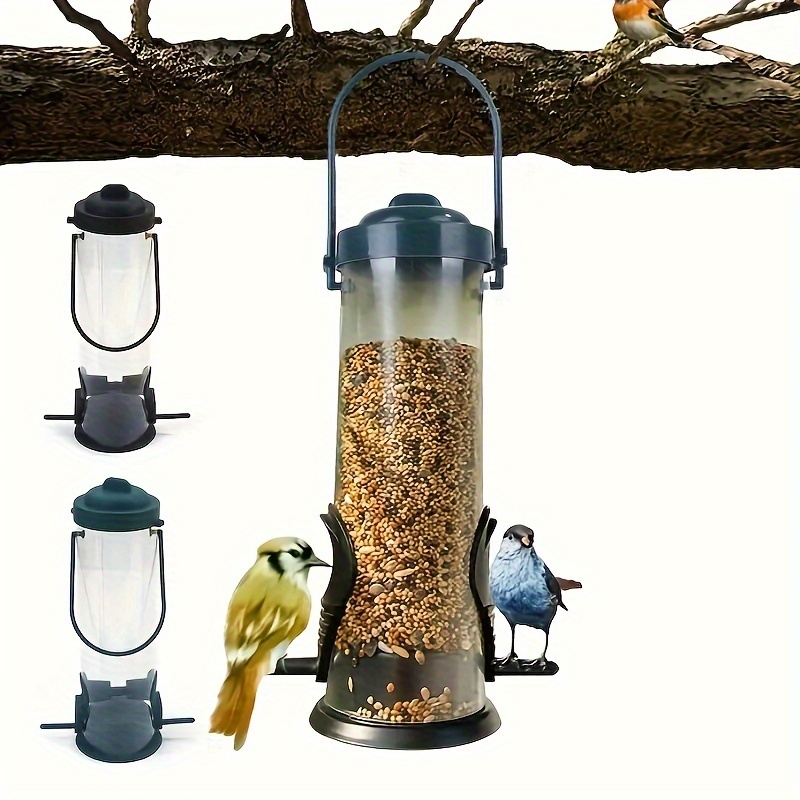 

Outdoor Hanging Bird Feeder, Durable Plastic, No Electricity Or Batteries Needed - 1pc Wild Bird Feeding And Drinking Supplies For Balcony And Garden Use