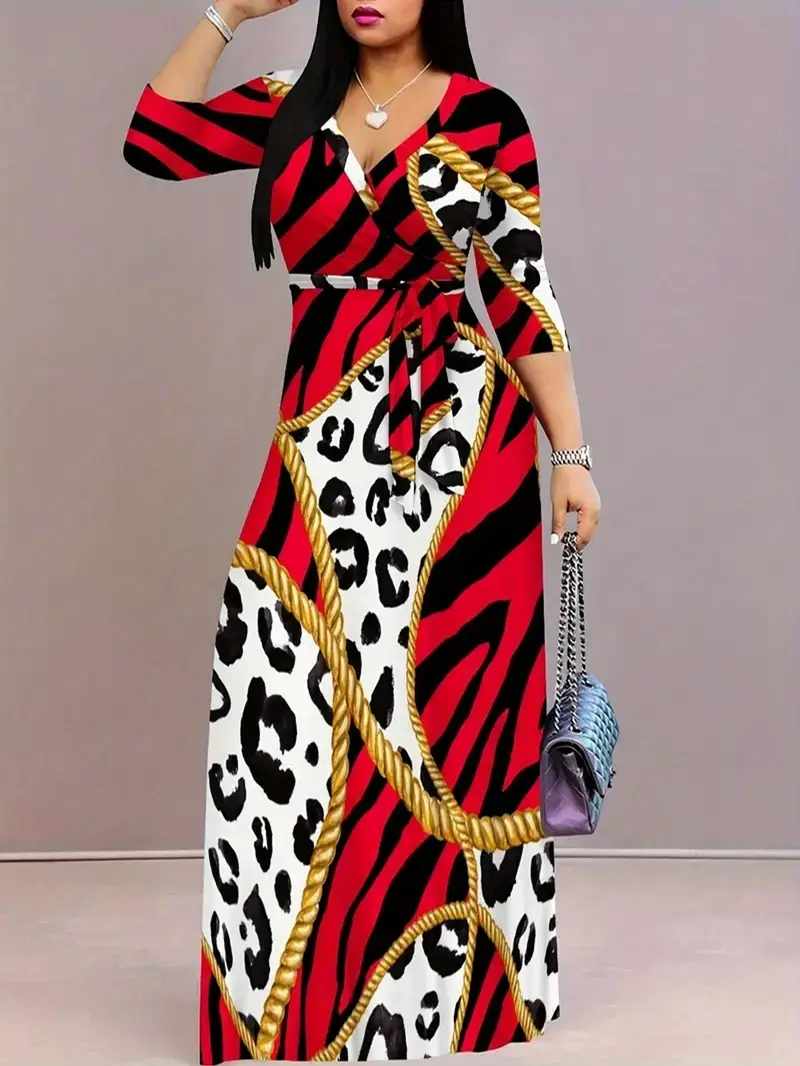 plus size red leopard print dress Red Leopard Print Plus Size Cheap Sale