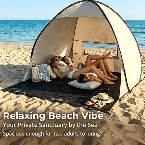 2 3 person camping tent with shade canopy portable and foldable for space saving outdoor use suitable for gardens backyards and wilderness leisure
