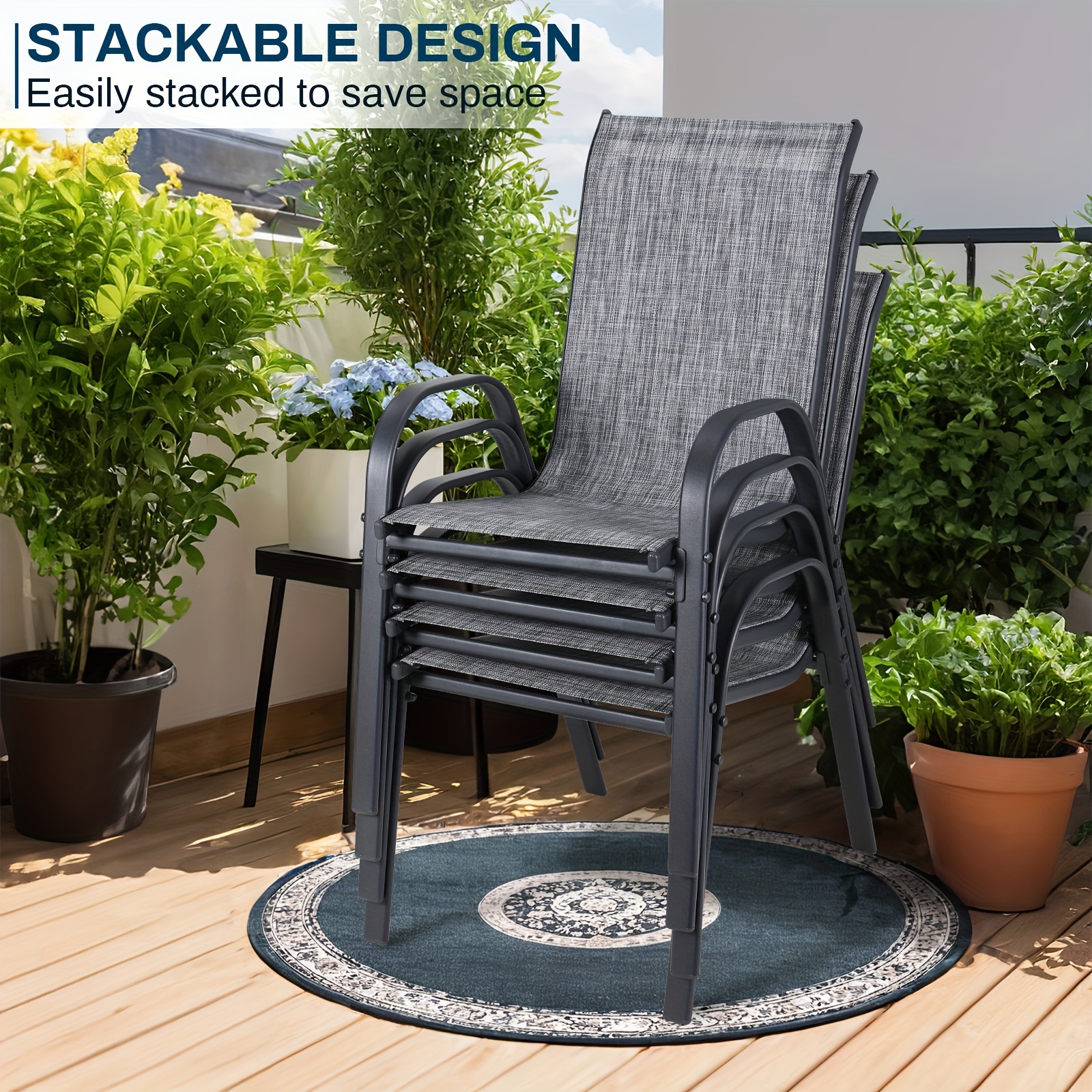 heavy metal patio chairs