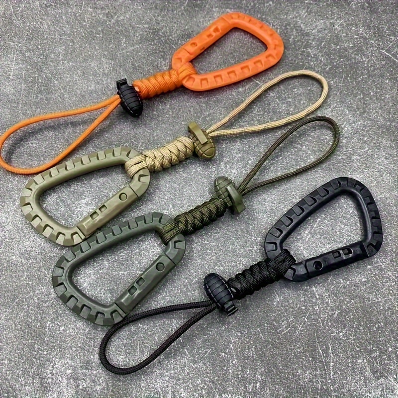 Tactical Paracord Rope Lanyard Backpack Hanging Hook Buckle For