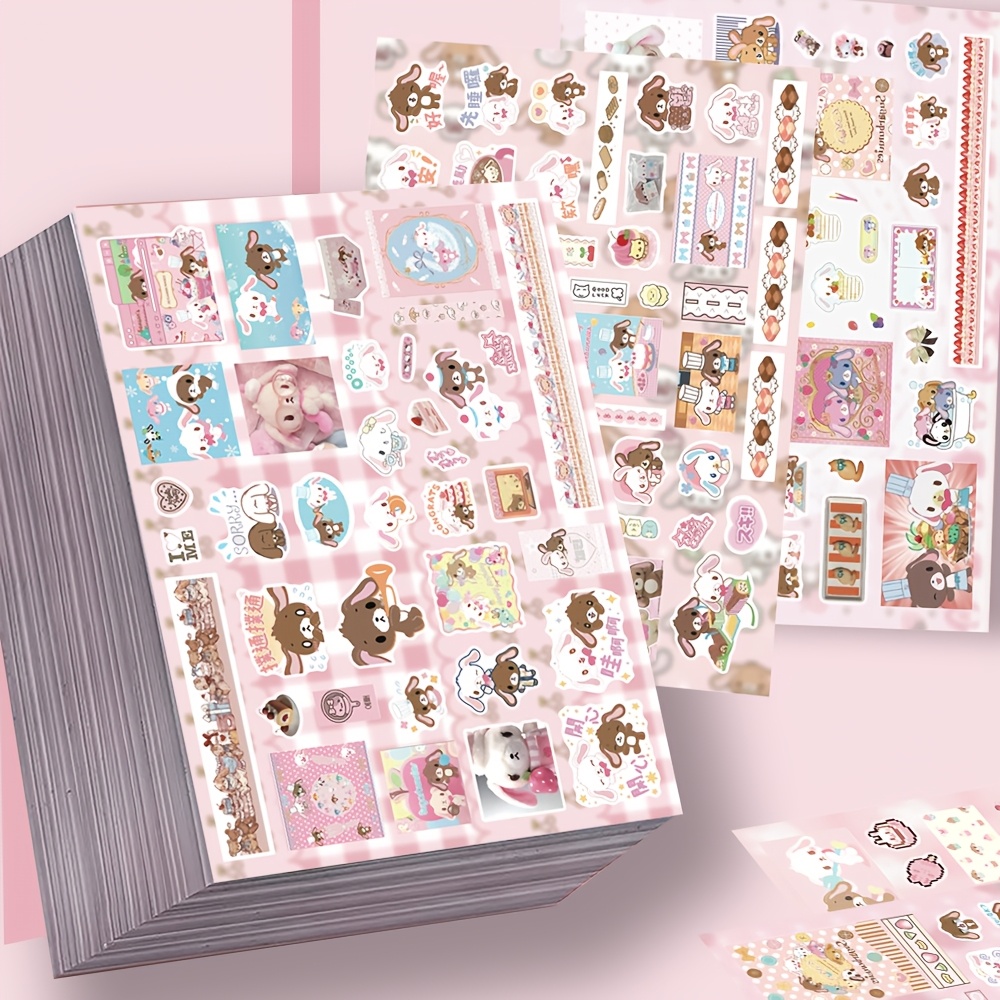kawaii stickers sold on Temu United States