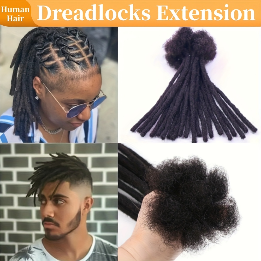 4pcs 24 inch handmade clip-in dreadlock extensions for women for