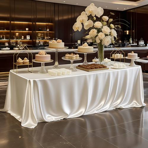 1pc elegant vintage white solid color decorative tablecloth fiber material square design easy and elegant suitable for weddings parties banquets and indoor outdoor occasions
