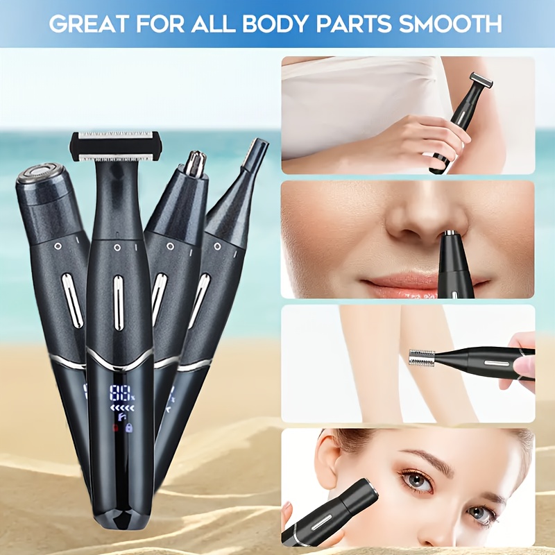 usb charging nose and ear hair trimmer portable electric nose hair trimmer   with 150mah lithium battery mini   fast charging through computer and car usb interface made of plastic material Product details 2