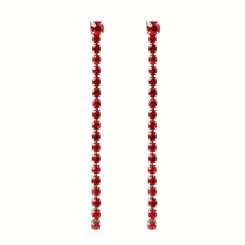Women's Gorgeous Stainless Steel Colored Round Zirconia Earrings