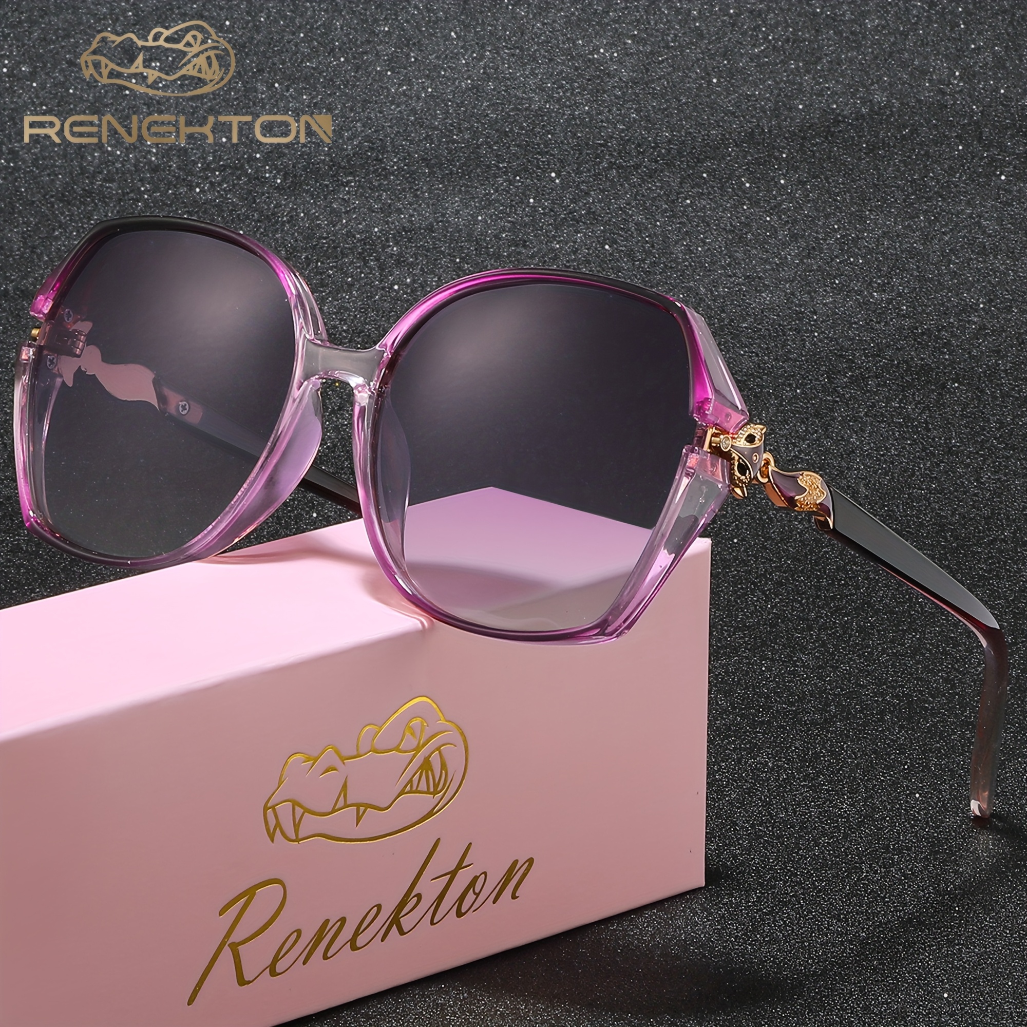 Image of Renekton Women's Eye Leg Polarized Fashion Sunglasses Outdoor Party Travel Driving Fishing Casual Fashion Photography Sunglasses Counter Gift Pack