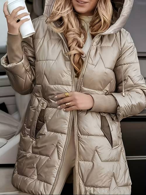 damska kurtka casual w rozmiarze plus, regular fit