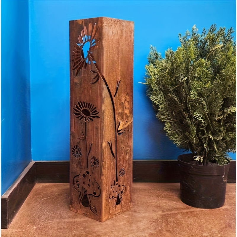 TEMU Fairy And Mushroom Garden Column - Outdoor Decor Furniture - Outdoor Sculpture - Garden Decor - Outdoor Furniture - Indoor Planters