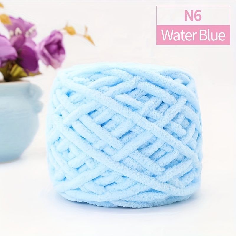 Chunky Blanket Knitting Yarn, Luxury Thick Polyester Jumbo Weaving Crochet Craft Yarns For Throw Blanket Pillows 100g/