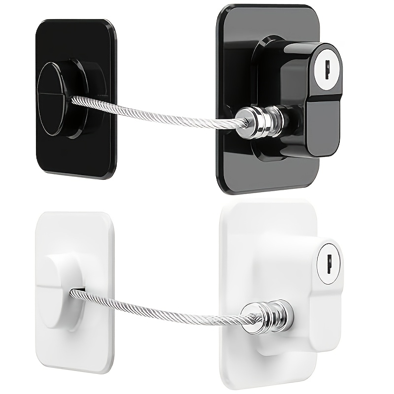 Heavy-Duty No-Drill Safety Lock for Refrigerators and Drawers