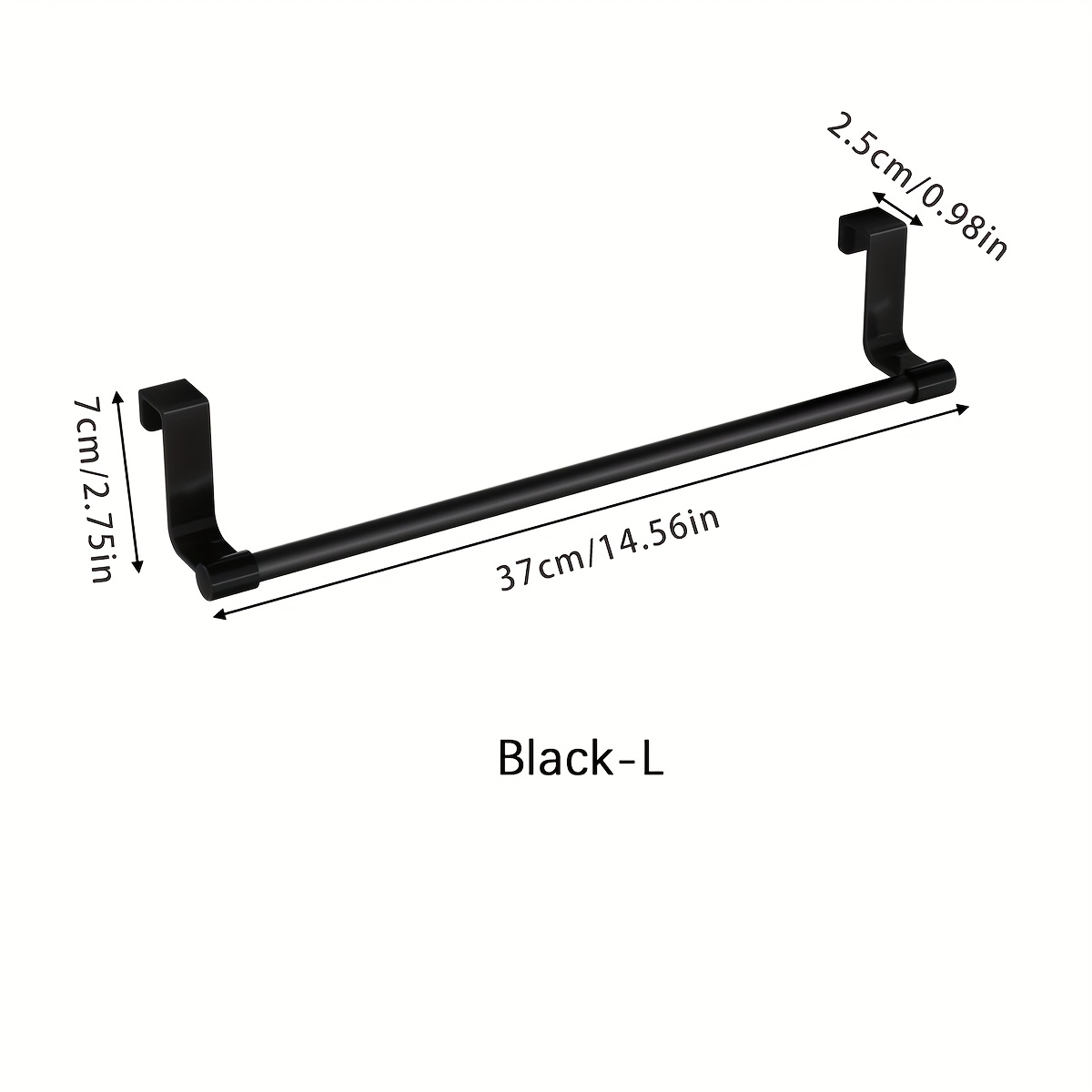 TEMU 1pc Kitchen Towel Rack, Towel Bar On Cabinet Door, For Cabinet, Towel Rack On Door, For Kitchen Dish Towel Rack Hook, Kitchen Towel Storage Rack