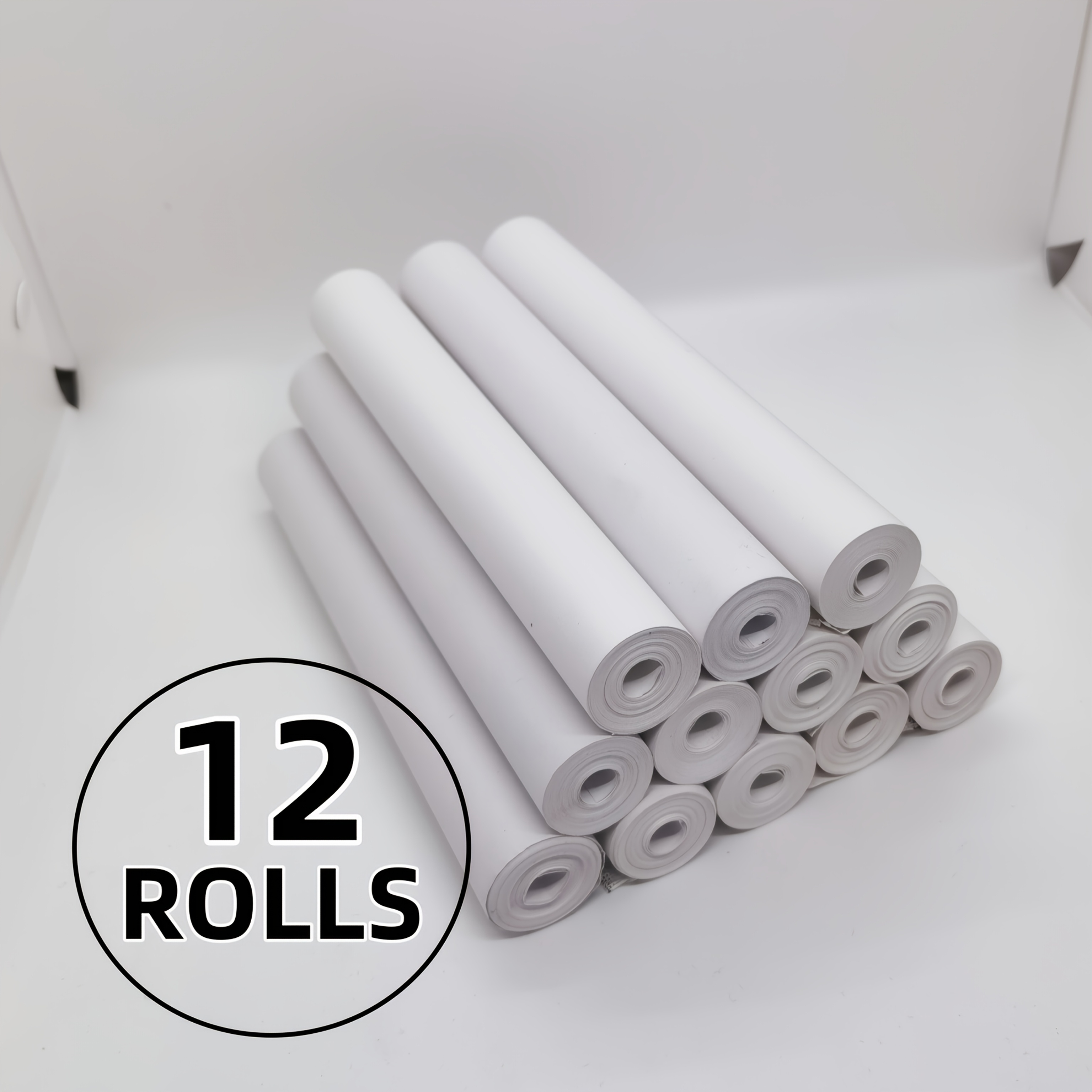 Image of 12-roll Box Of A4 Thermal Paper, Long-lasting Thermal Printing Paper For Commercial, Office And Home Use