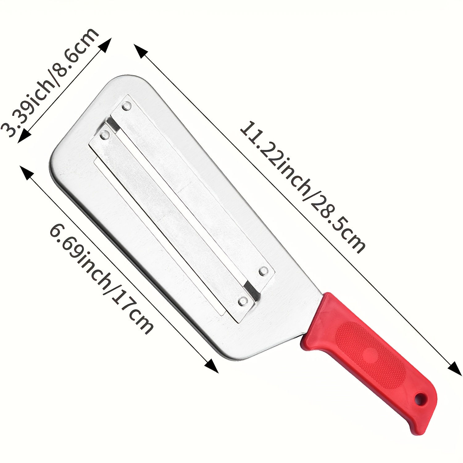 Stainless Steel Manual Cabbage Slicer | Multifunctional Vegetable Grater With Comfortable Grip For Efficient Salad Cutting, Potatoes, Carrots, | Kitchen Tool That Reused