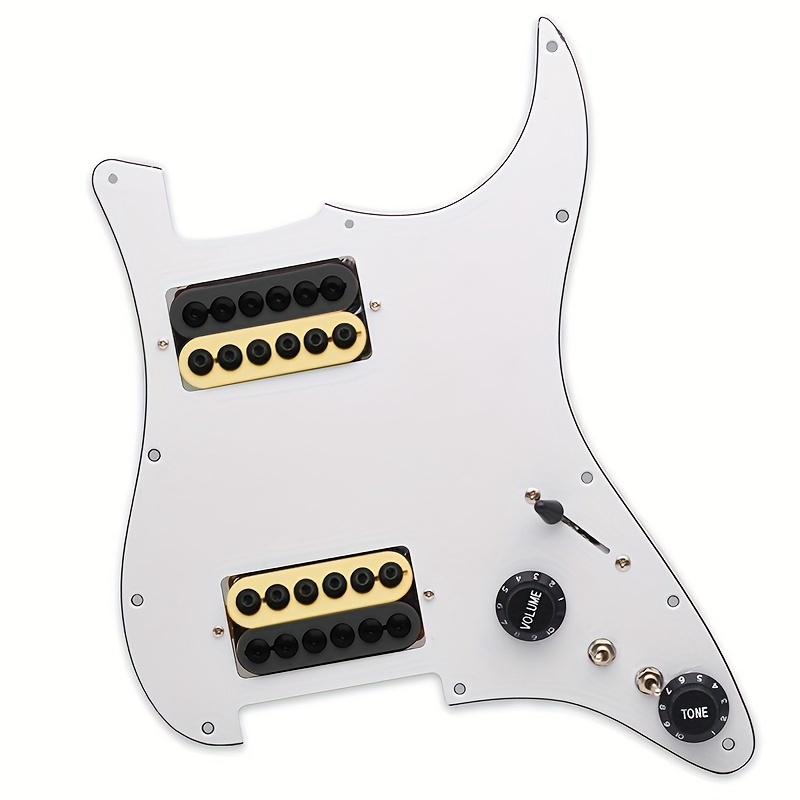 HH Humbucking Panel Pickup Assembly Four-core wire can be cut independently of the single, , Humbucker Installation, Split Coil Setup, Professionalgrade Pickups, Fourcore Design, Highquality Coils, Reliable Components, Coil Split Pickups, Humbucking Pickups, Guitar Technicians, Bass Players