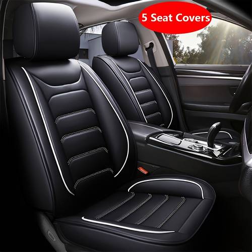 5 seat full set faux leather car seat covers waterproof all weather protection full surrounded cushion protector with soft foam padding for cars trucks sedans suvs durable automotive interior accessories ideal christmas gift car seat cover front seat seat cover for vehicle full set seat cover for car cute car seat cover car seat cover full set for women car seat cover for suv car seat cover seat cover for truck seat cover for car