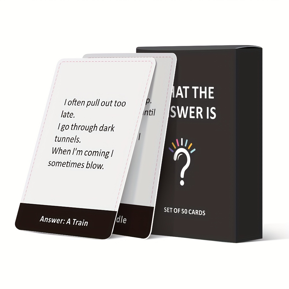 1 Box, SMILE TALK Fun Guessing Card Game, Desktop Game, Powerful Party Entertainment Interactive Tool, Halloween/Christmas/Thanksgiving Gift, Perfect for Game Nights | 50 Cards