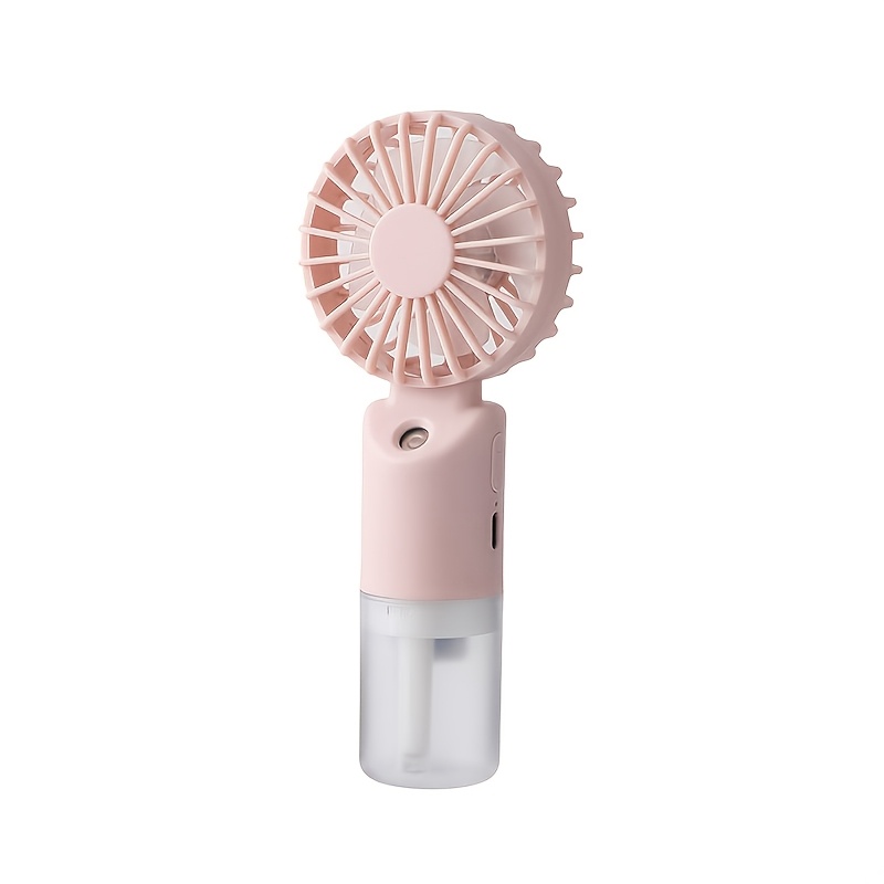 Image of Handheld Spray Electric Fan, Usb Rechargeable Portable Mini Electric Fan, Cooling Fan For Face, Facial Sprayer, Summer Camping Outdoor Electric Fan