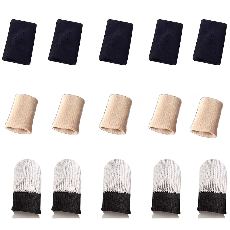 Image of Handmade Finger Cots With Wear-resistant Fingertips For Work And Sports, Crochet Finger Cots, Touchscreen Gloves, , , Touchscreen Compatible