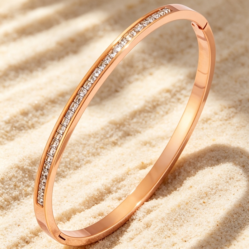 2pcs Fashion Trend Stainless Steel Braided Horseshoe Bracelet Set