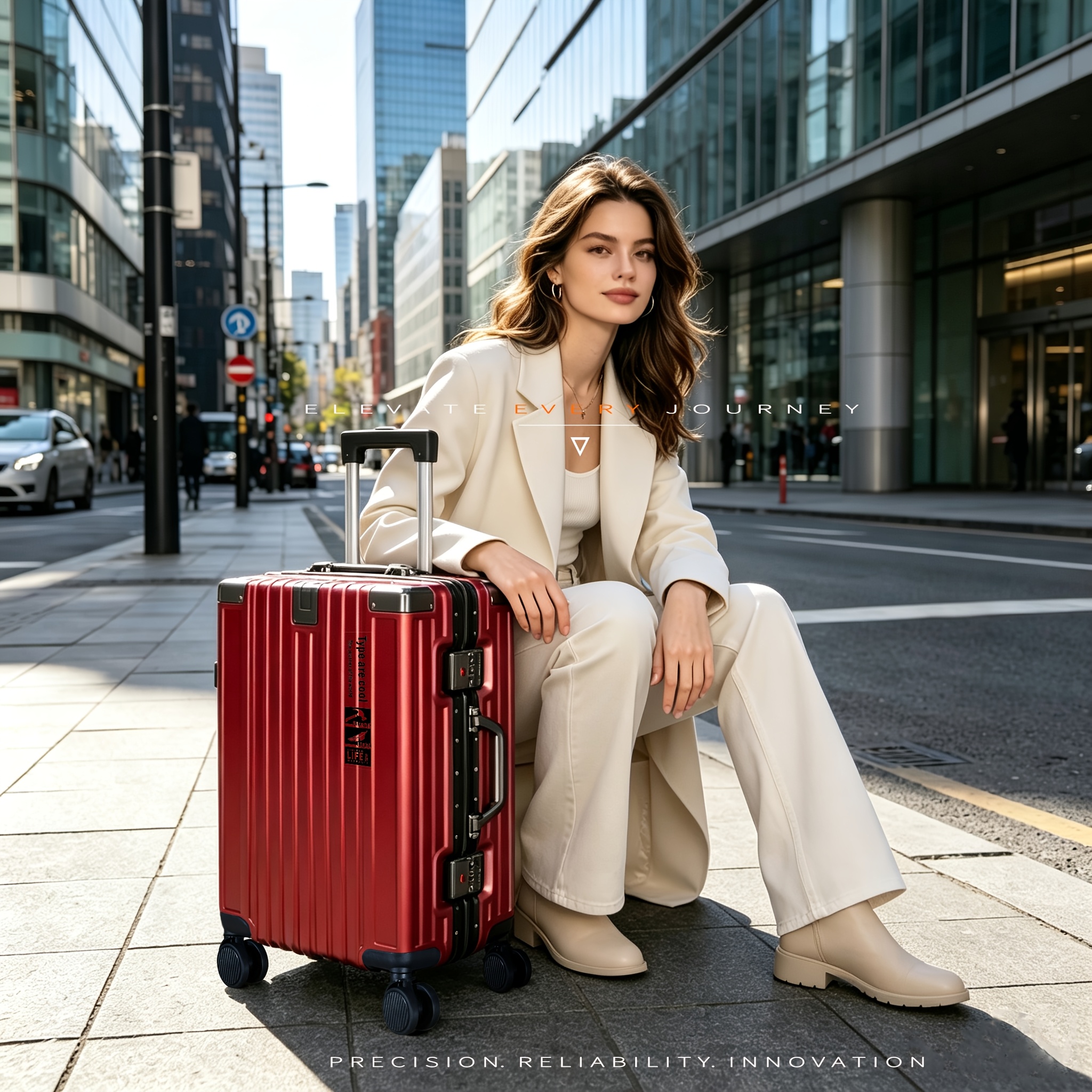Trolley Case with Combination Lock and Spinner Wheels