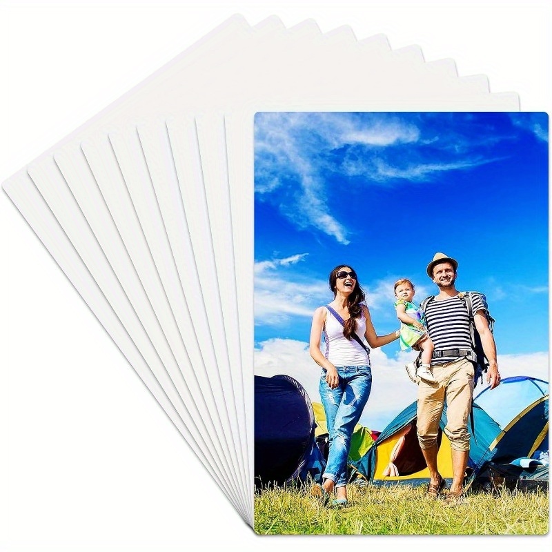 TEMU 10pcs 8''x10'' Aluminum Sublimation Metal Photo Blanks, Metal Sublimation Blank Sign 0.45mm Thick Photo Sign Blank