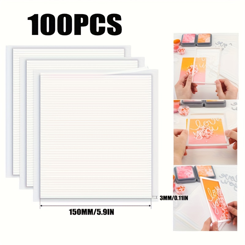 100pcs Heavy Duty Double Sided Foam Tape Strips For Diy, Scrapbooking And Home Organization.