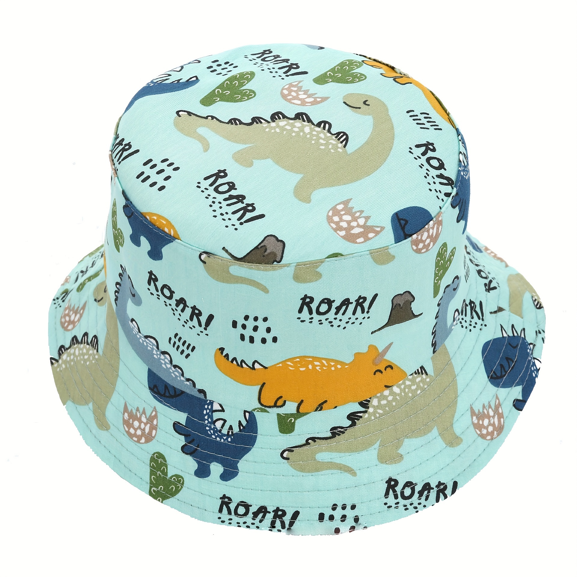 Kids Toddlers Uv Protection Cotton Cute Bucket Hat Cartoon - Temu