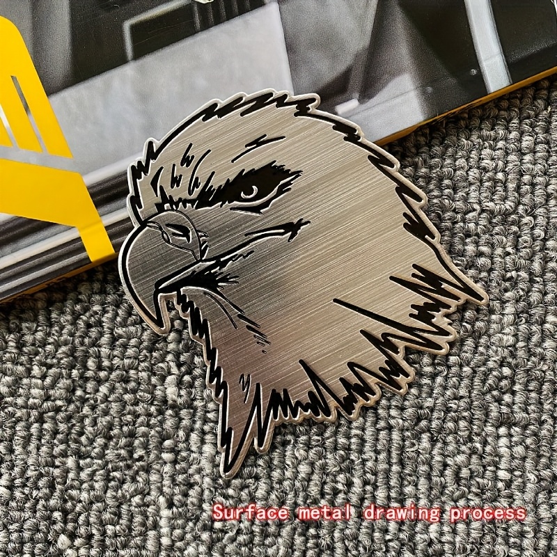 E-shop Dreidimensionales Adler-Metall-Autoemblem, Motorrad- Elektrofahrzeug-Heckabzeichen-Modifikationsaufkleber, Metallaufkleber,