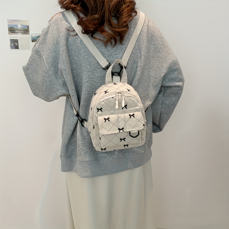 creazrise women fashion school bags mini thicken corduroy backpacks gray womens backpacks corduroy fashion trend cute mini schoolbag