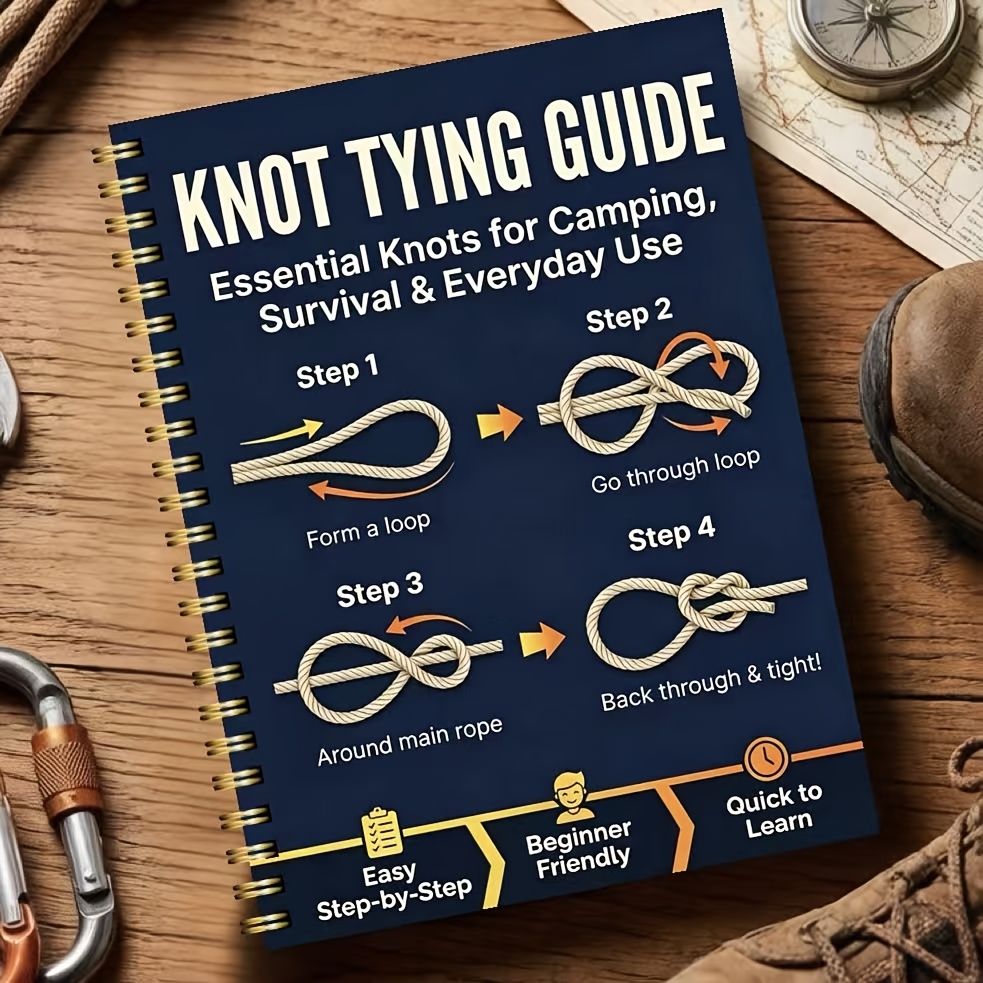 40 page outdoor survival knotting bible step by step   edition for camping hiking everyday use outdoor skills series complete knotting guide for camping survival home use practical outdoor all in one handbook fathers day