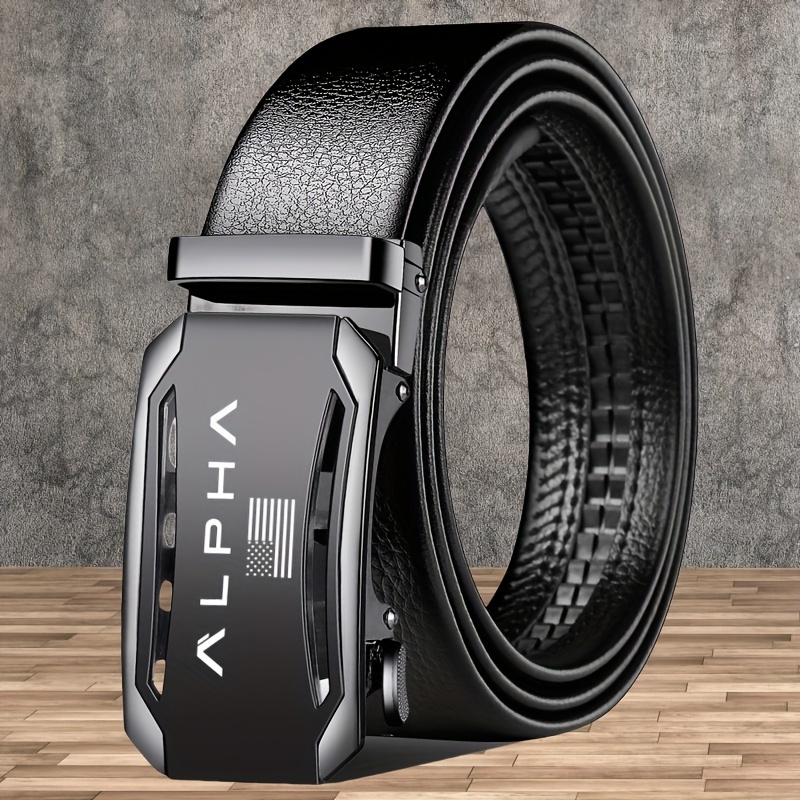 American Flag Pattern Belt with Alloy Buckle