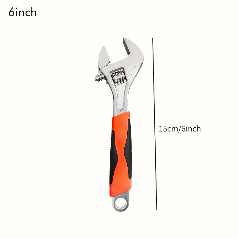 

1pc Adjustable Wrench 6-inch Hand Tools Set-drable Metal, Manual Operation For Heavy-duty Tasks