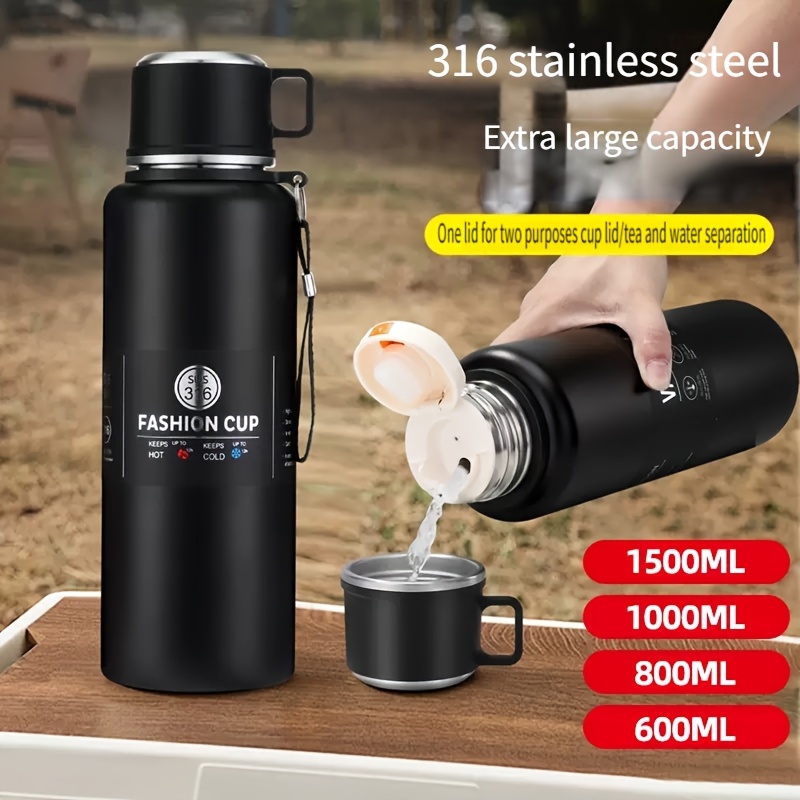 thermal 1000 ml 24 hours hot cold drinks 316 - Temu United Arab Emirates