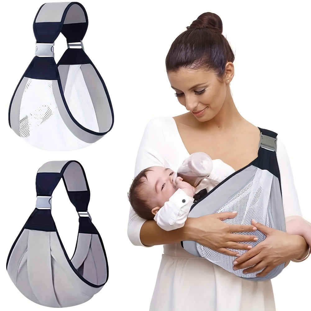 

1pc Baby Sling Carrier, Adjustable Baby Holder Carrier, Baby Half Wrapped Sling Hip Carrier, Lightweight Baby Carrier For Newborn To Toddler Up To45 Lbs, Halloween, Thanksgiving And Christmas Gift