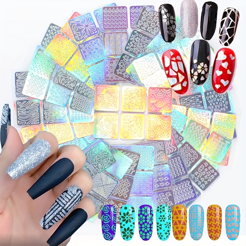 

24 Sheet Nail Vinyl Stencils Nail Decoration Stickers Set Nail Stickers Tips Decals