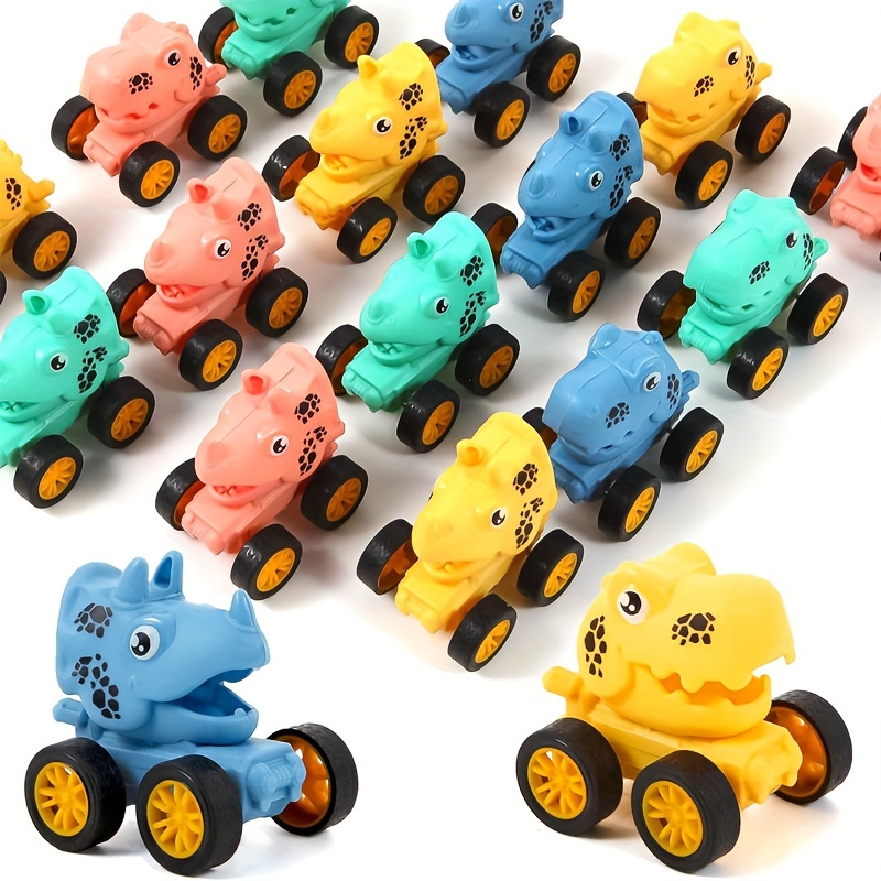 

10pcs Dinosaur Pull Back Car Set, Bulk Mini Racing Toy, Party Gift, Pinata Filler, Candy Bag Filler, Classroom Prize For Boys Girls (random Color)