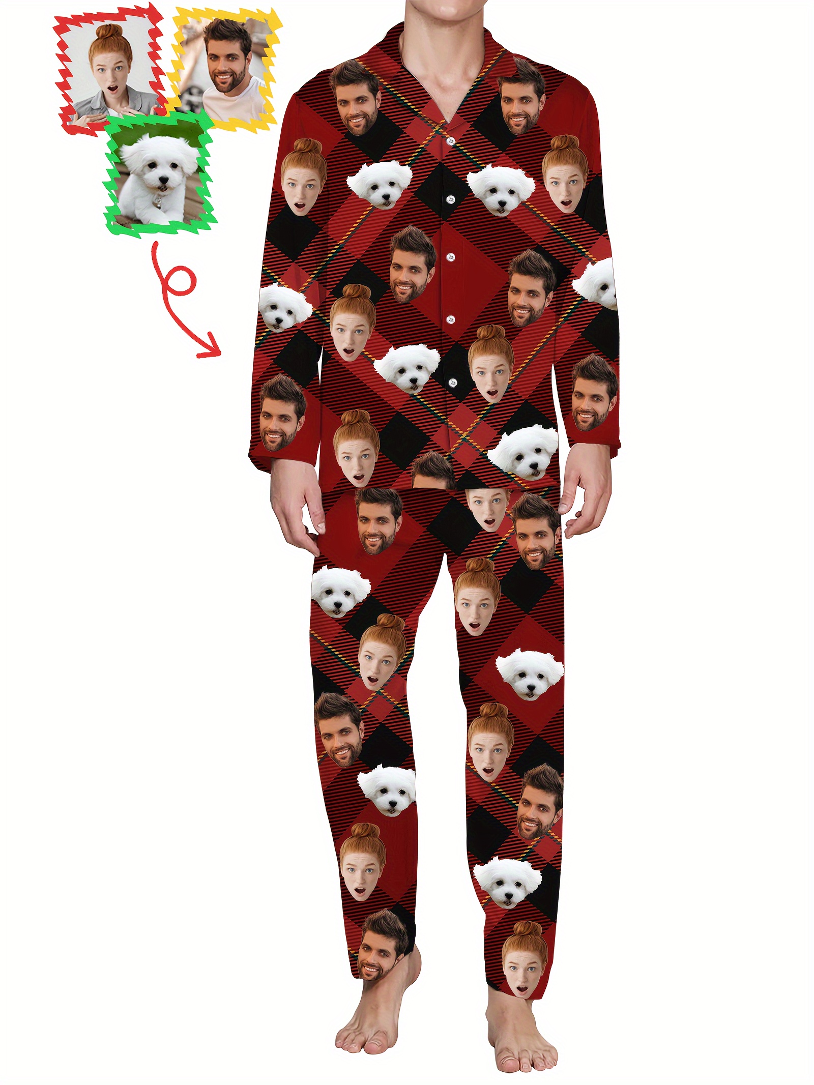 set pigiama personalizzato stampa in Temu Italy