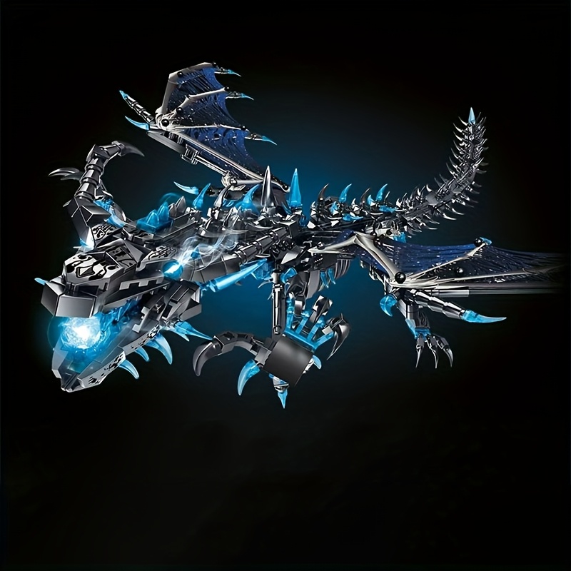 1607pcs frost dragon model demon block set - Temu Mexico