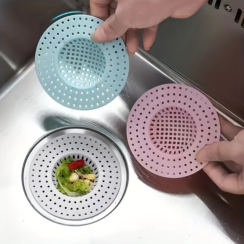 

3-pack Kitchen Sink Strainer Set - Plastic Dishwashing Drain Filters, Anti-clogging Mesh For Food , Suitable For Bathroom And Toilet Drain Protection