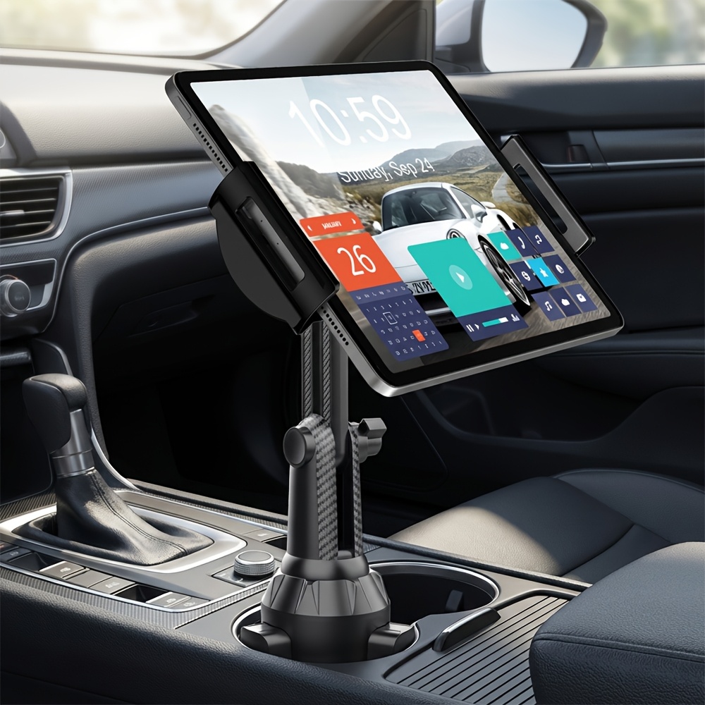 TEMU Car Cup Holder Phone/tablet Mount Expandable Base Fits Cup Holders Universal Clamp Fits 4-14 Inch Phones And Tablets