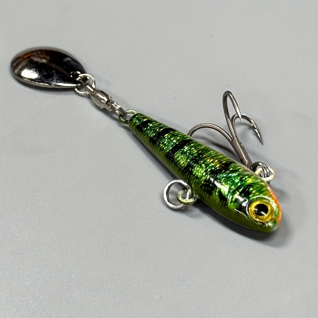 Image of 19g 1pc Saltwater Metal Minnow Fishing Lures Laser Bait Jigging Trolling Lure New Metal With Spoon Fishing Lure Vibration Sinking Bait Pin Crankbait Spinner Fishing Tackle