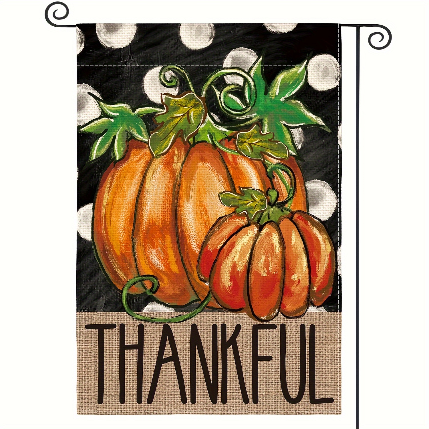 

Sm:)e Fall Thanksgiving Garden Flag, 12 X 18"/28 X 40" Double Sided Flag, Pumpkin Harvest Holiday Yard Outdoor Decorative Flag