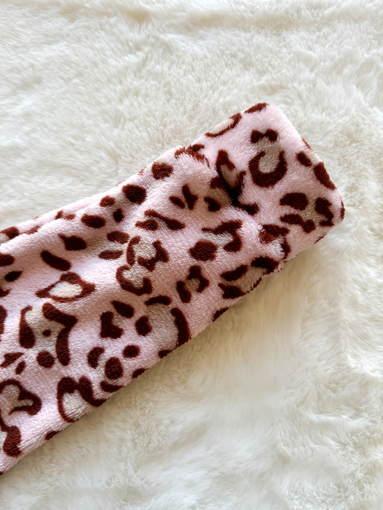 Sweat Fille Blanc Imprimé Léopard - Whisper White | Tape à L'oeil